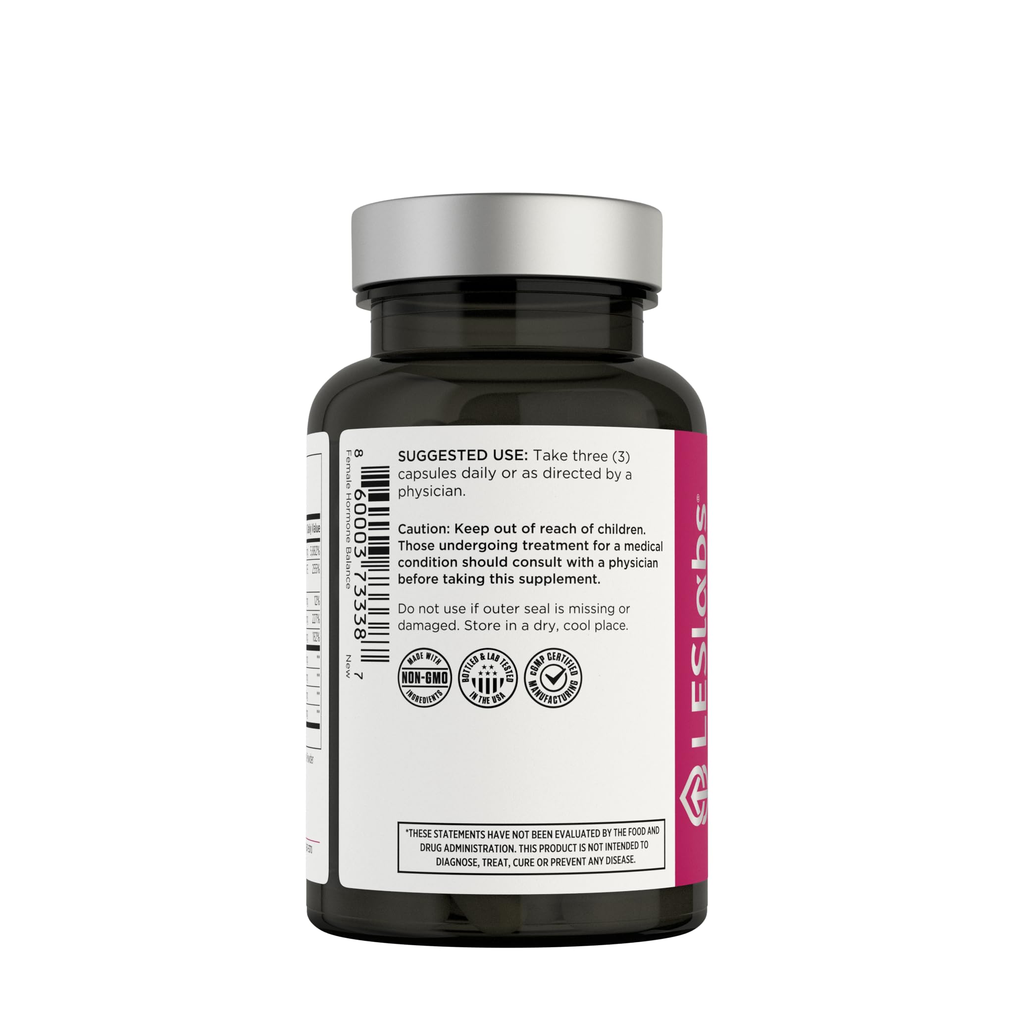 LES Labs Female Hormone Balance Supplement – Hormone Support for Women with Inositol, DIM, Vitex, Chaste Tree, Vitamin B6 & Folate – Menstrual Cycle & Fertility Support – 90 Capsules – Non-GMO LES Labs Au supplements