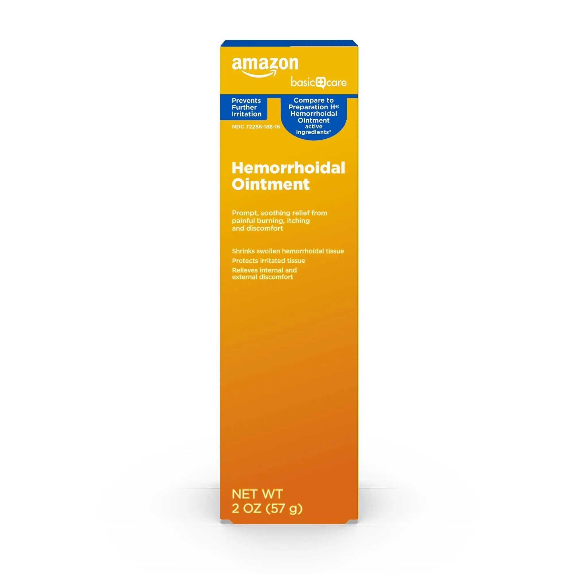 Amazon Basic Care Hemorrhoid Ointment, Fast-Acting Pain Relief, Relieves Burning, Itching, Swelling and Discomfort, 2 ounce (Pack of 1) Amazon Basic Care Au supplements