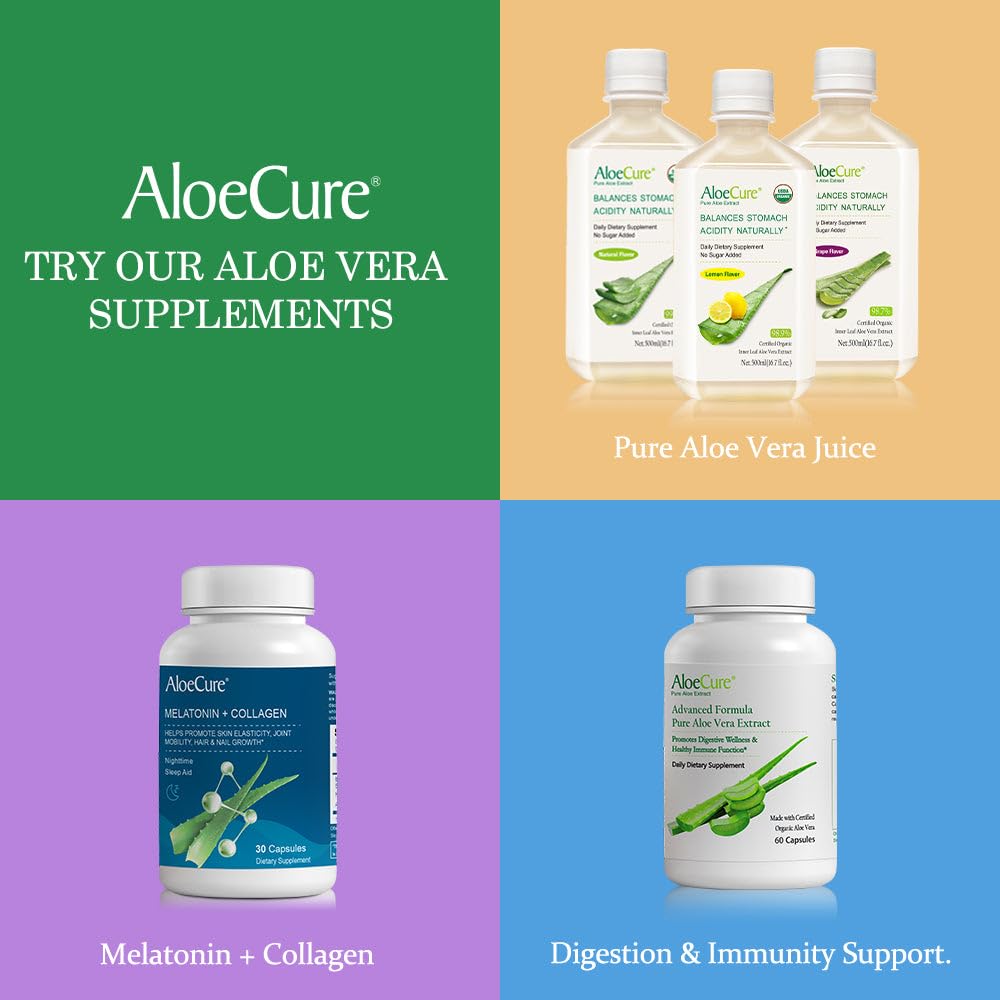 AloeCure VeraFlex Natural Joint Health, 60 Capsules, Clinically Tested Natural Plant-Based Formula to Support Comfort, Mobility and Flexibility - Featuring Organic Aloe Vera, 3-Pack AloeCure Au supplements