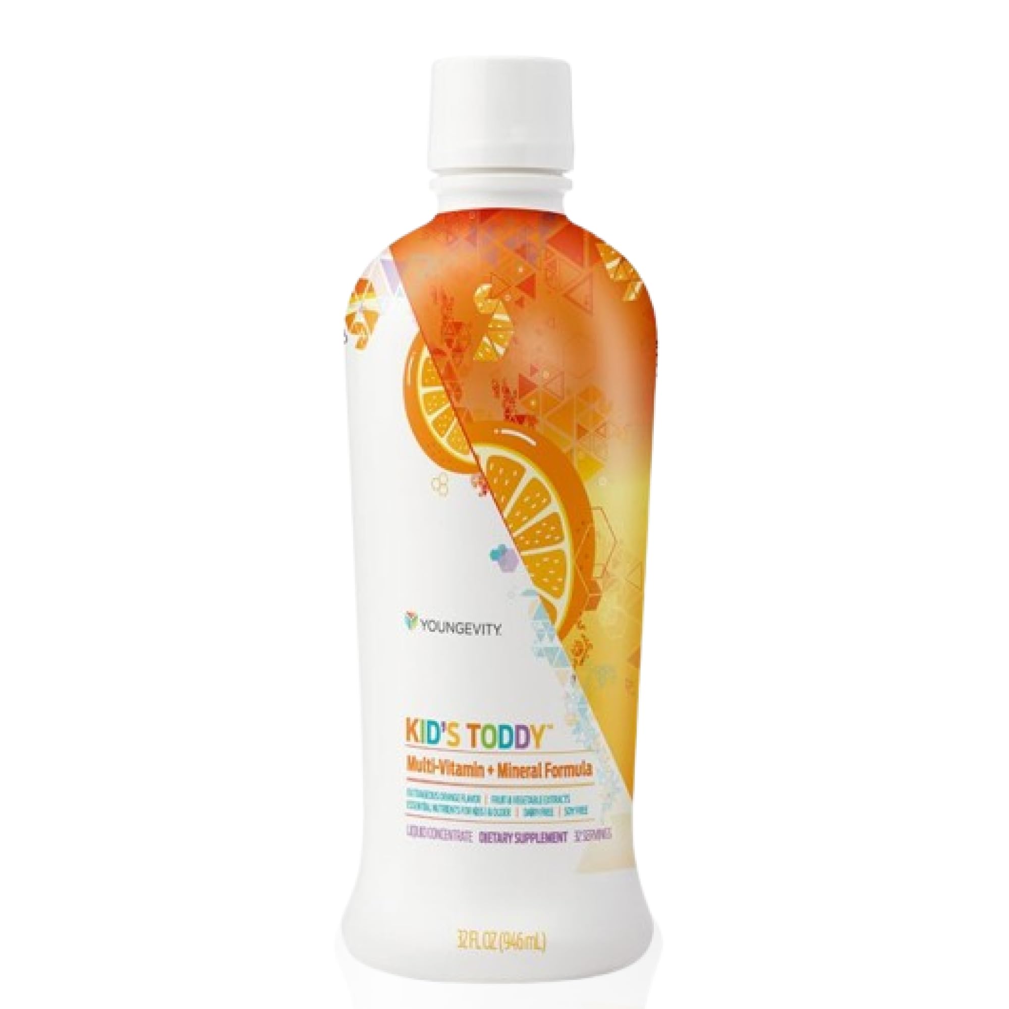 Youngevity Kid's Toddy™ - Mega Multivitamin for Kids & Children Age 2+ - 14 Vitamins, 10 Minerals, Phytonutrient Blend - Highly Absorbable - Great Tasting Orange 32 Fl Oz (Pack of 2) Youngevity Au supplements