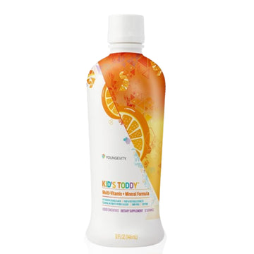 Youngevity Kid's Toddy™ - Mega Multivitamin for Kids & Children Age 2+ - 14 Vitamins, 10 Minerals, Phytonutrient Blend - Highly Absorbable - Great Tasting Orange 32 Fl Oz (Pack of 2) Youngevity Au supplements