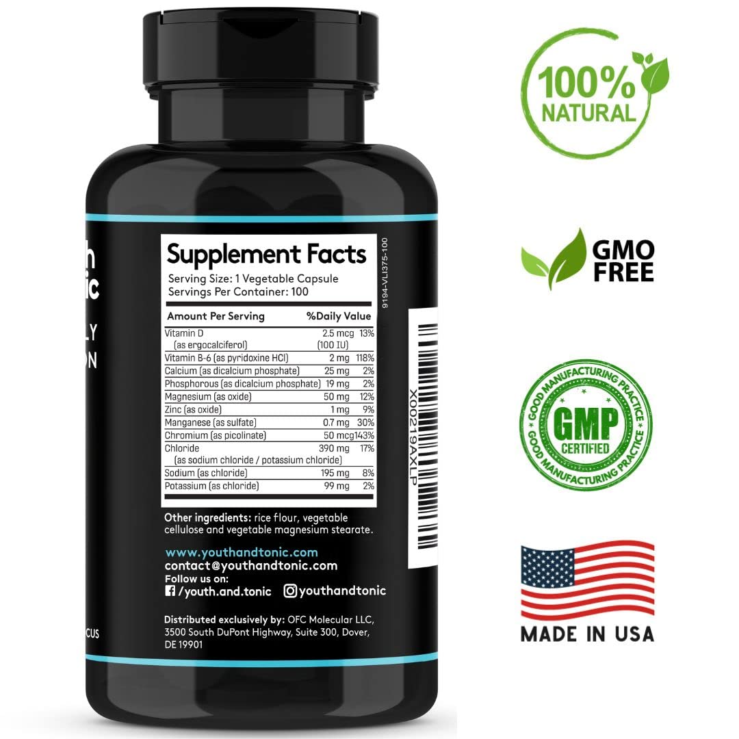 Complete Electrolyte Supplement Pills High Absorption | Cmax Potassium Youth & Tonic Au supplements