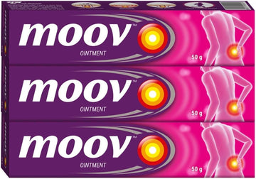 Moov Fast Quick Cream - 50g | Suitable for Back, Muscle, Joint, Knee | 100% Ayurvedic Formula | Suitable for Sports & Gym Related (Pack of 3) Generic Au supplements