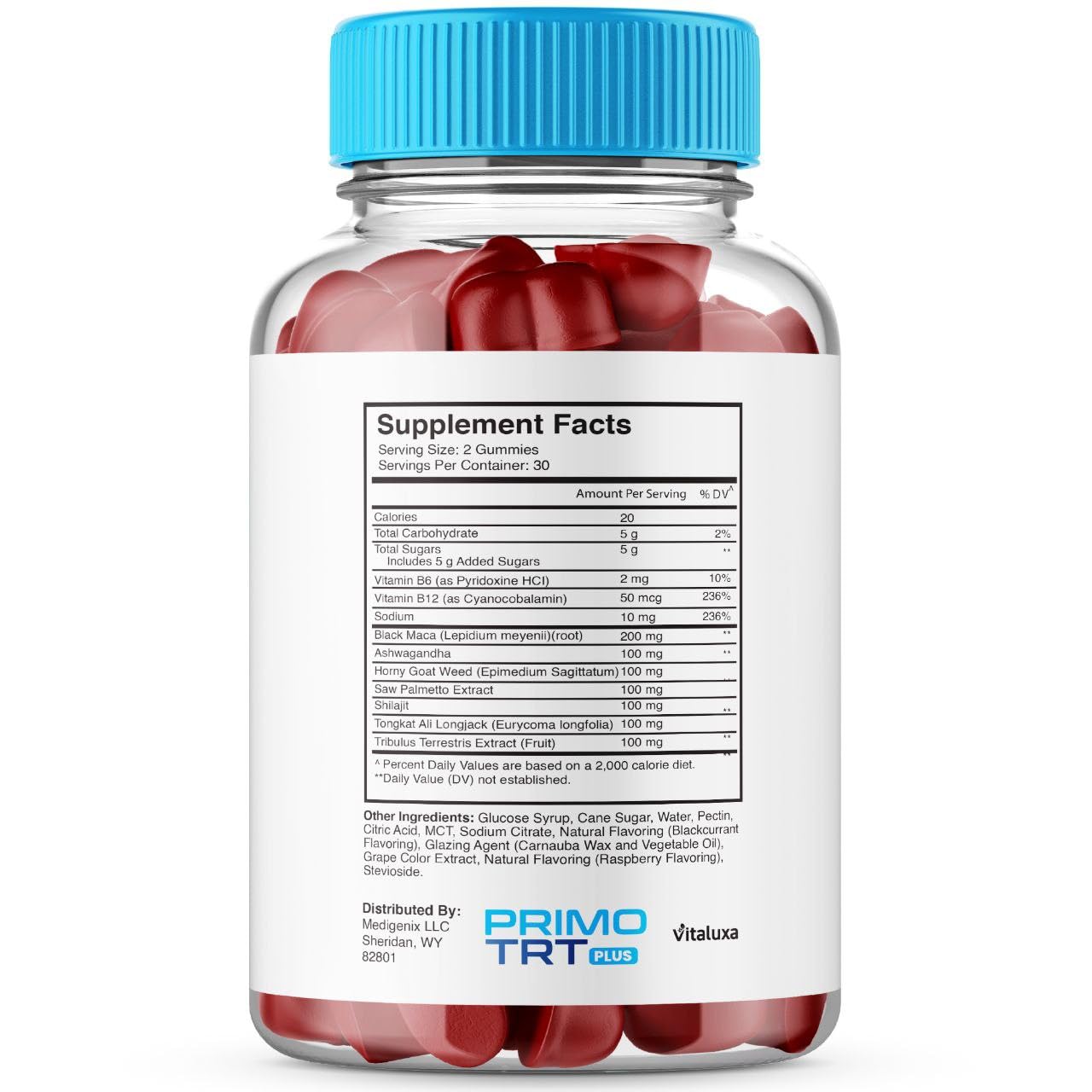 (2 Pack) Primo TRT Gummies, Primo TRT Advanced Performance Blend Supplement, PrimoTRT Try Prime Gomitas Maximum Strength for Males Support for Overall Health Wellness All Natural Ingredients (120 Ct) Vitaluxa Au supplements