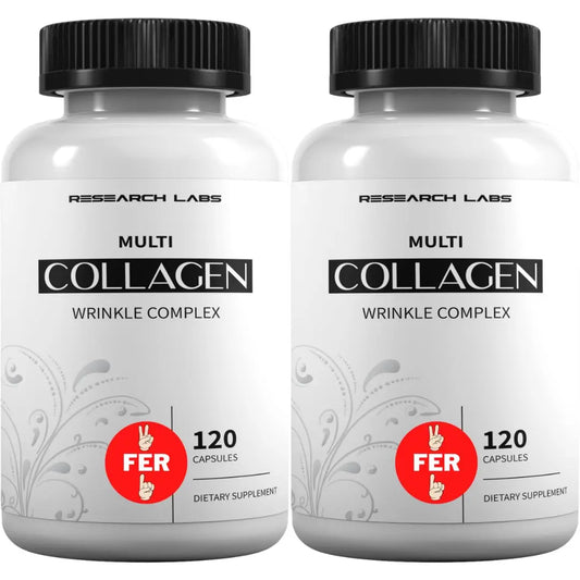 Research Labs 2 for 1 Promo 240 Collagen Pills - 6000 mg Per Day. Grass Fed Anti-Aging Support for Skin, Joints, Tendons, Bones, Hair and Nails. Research LabsAU supplements