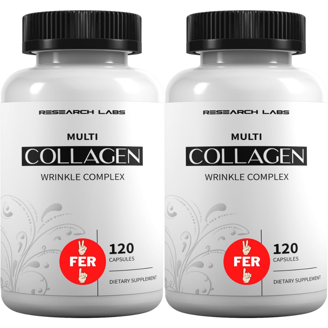 Research Labs 2 for 1 Promo 240 Collagen Pills - 6000 mg Per Day. Grass Fed Anti-Aging Support for Skin, Joints, Tendons, Bones, Hair and Nails. Paleo Friendly. Collagen Peptides Powder Supplement… Research Labs Au supplements