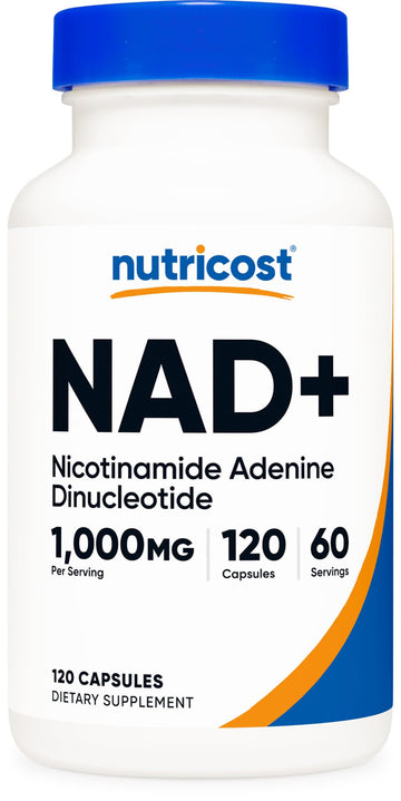 Nutricost NAD+ Supplement 1,000mg per Serving,120 Capsules (Nicotinamide Adenine Dinucleotide) - 60 Servings, Gluten-Free, Vegan Nutricost Au supplements