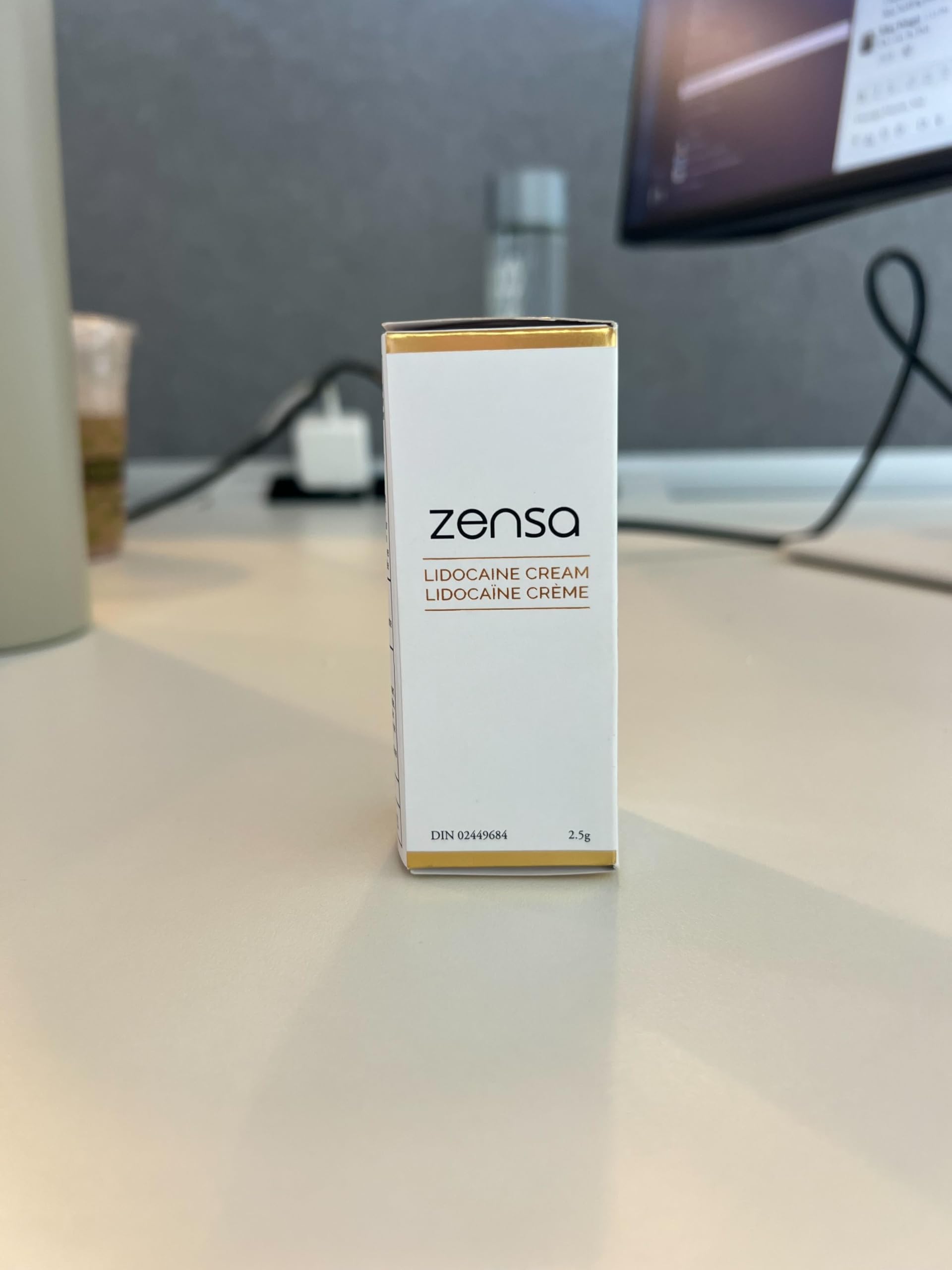 Zensa Numbing Cream 5% Lidocaine – Maximum Strength Topical Anesthetic with Vitamin E for Pain Relief from Hemorrhoids - Vegan & Cruelty-Free, Water-Based, Physiologic pH for Sensitive Skin 2.5 g Zensa Au supplements