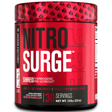 Jacked Factory NITROSURGE Shred Pre Workout Supplement - Energy Booster, Instant Jacked Factory Au supplements