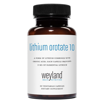 Weyland Brain Nutrition: Lithium Orotate 10mg (1 Bottle), 60 Vegetarian Weyland Brain Nutrition Au supplements