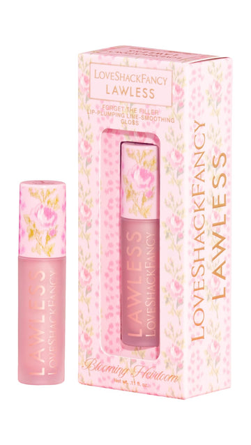 Lawless Women's x LoveShackFancy Forget The Filler Lip Plumping Gloss, Blooming Heirloom, Pink, 0.11 Ounce Lawless Au supplements