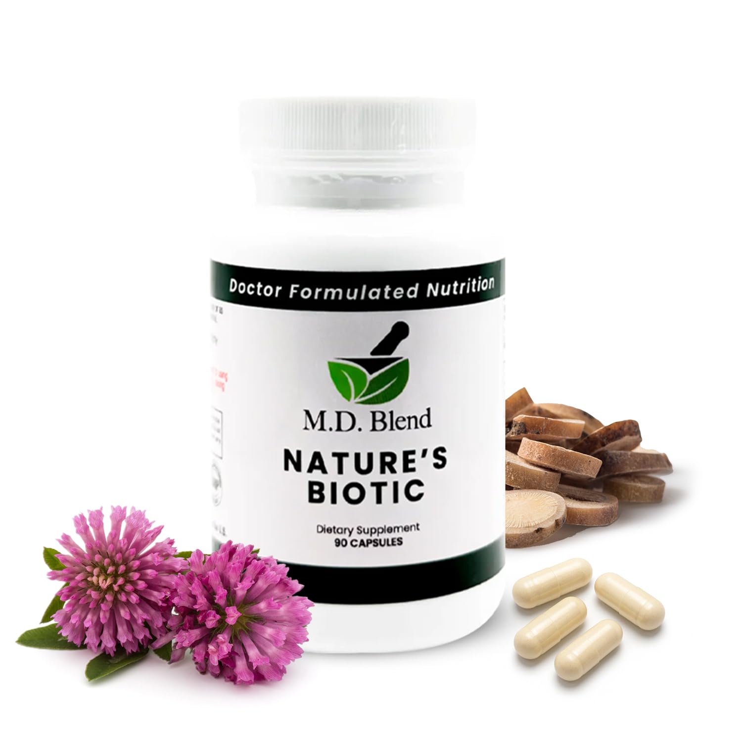 Nature’s Biotic Berberine Supplement for Daily Wellness Support with Blend of Oregano, Garlic, Vitamins C & B6, Magnesium, and Zinc, 90 Capsules (Pack of 1) M.D. Blend Au supplements