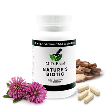 Nature’s Biotic Berberine Supplement for Daily Wellness Support with Blend of Oregano, Garlic, Vitamins C & B6, Magnesium, and Zinc, 90 Capsules (Pack of 1) M.D. Blend Au supplements