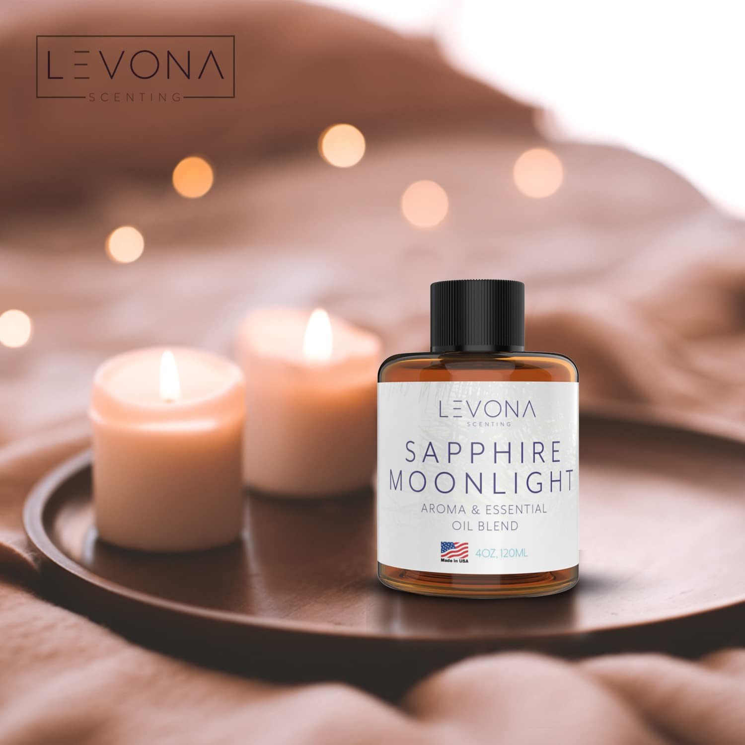 Levona Scent Pure Essential Oils For Diffusers For Home, Hotel & Office - Sapphire Moonlight Essential Oil LEVONA SCENT Au supplements