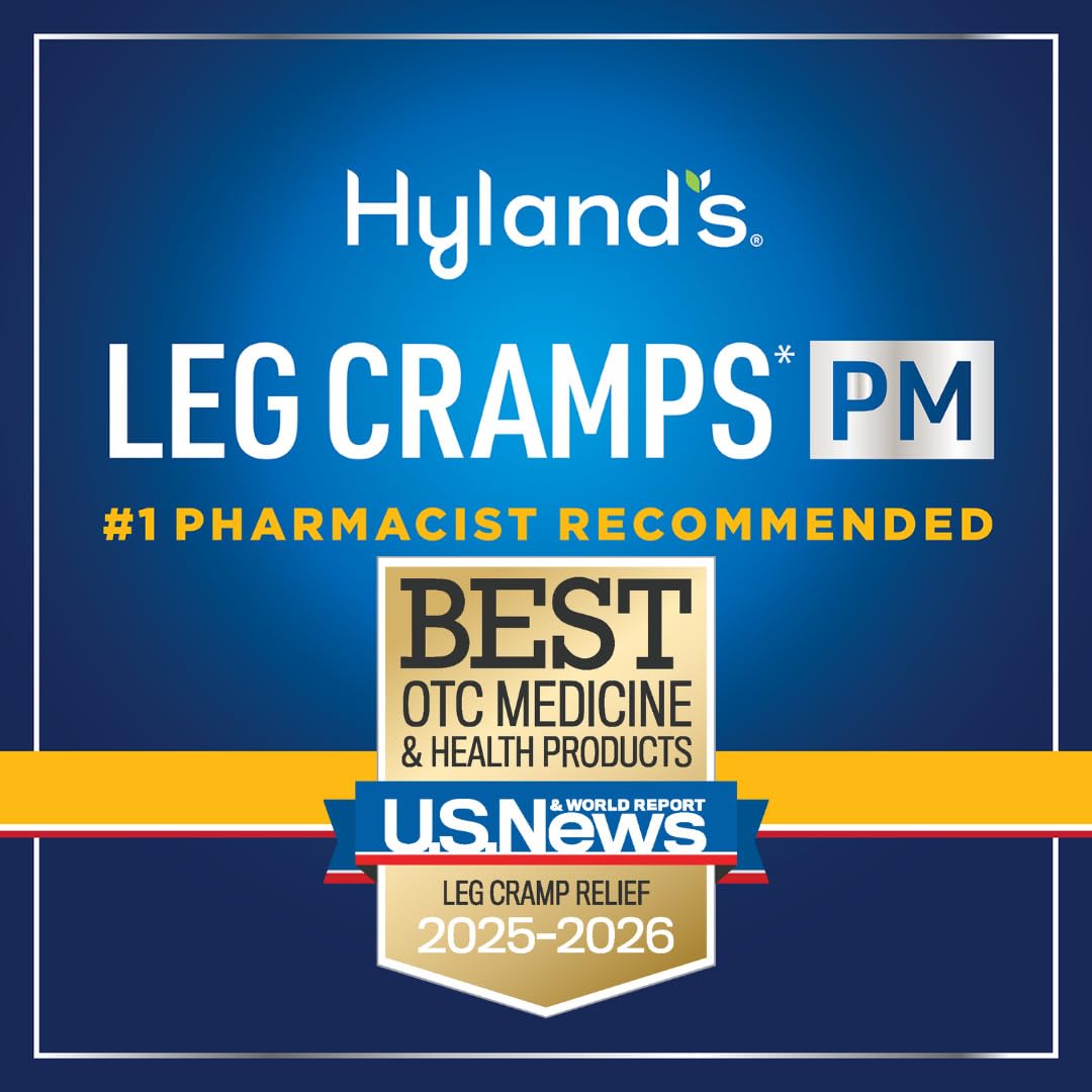 Hyland's Leg Cramps PM, Relief of Nighttime Leg, Calf, and Foot Cramps, 50 Quick-Dissolving Tablets 2-Pack (100 Total) Hyland's Au supplements