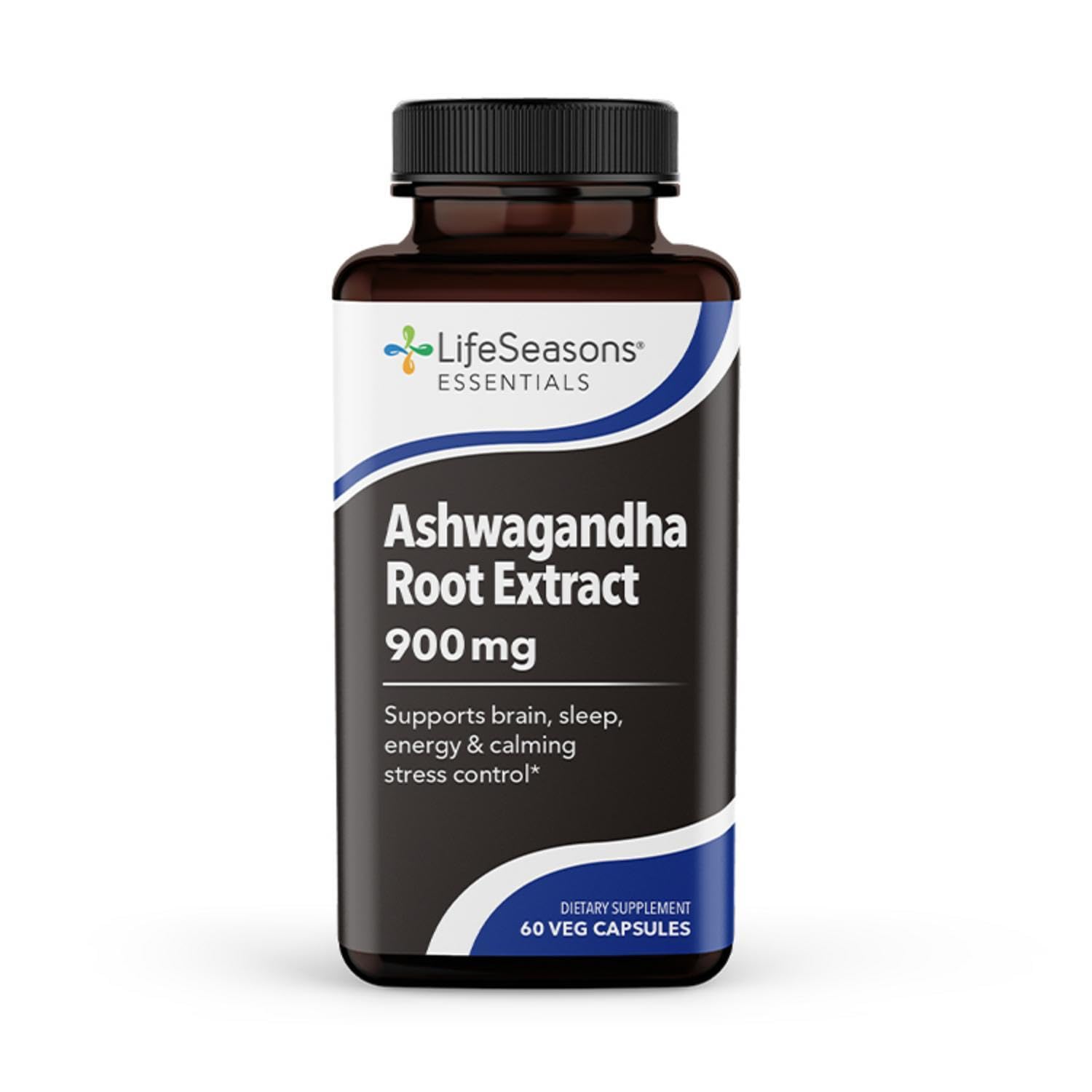 LifeSeasons Essentials Ashwagandha - Stress & Sleep Support Supplement - Calm & Focused Mind - Improves Athletic Performance & Brain Function - 900mg per 2 Capsules - 60 Capsules LifeSeasons Au supplements
