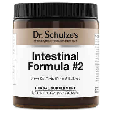 Dr. Schulze's Intestinal Formula #2 - Cleansing Supplement for Colon Health Support - Supports Daily Elimination - Plant-Based Herbal Supplement - Gluten-Free & Vegan - 8 oz Dr. Schulze's Au supplements