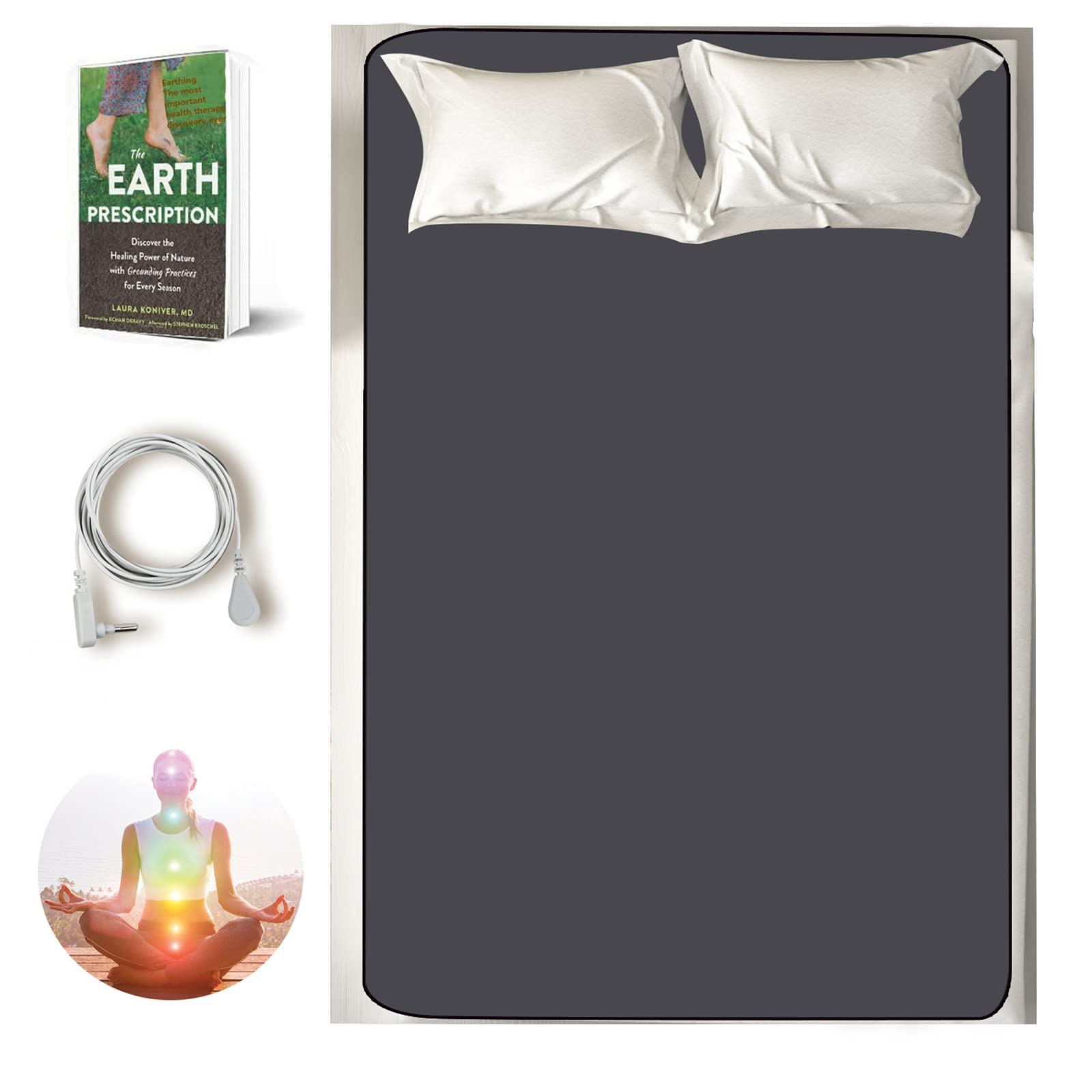 Grounding Mat, Grounding Mattress Cover Pad Grounding Mats Earth Connected Conductive Carbon Alfredx Au supplements