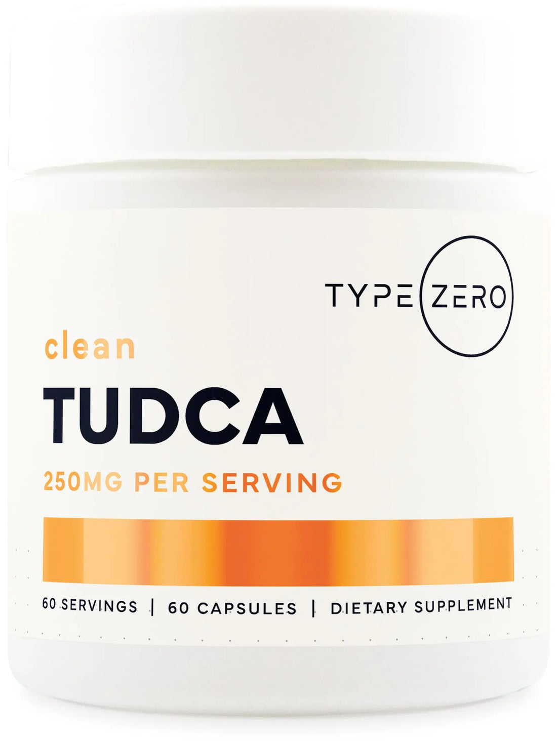 Type Zero Clean TUDCA Capsules 250mg - Pure Tauroursodeoxycholic Acid Supplement - Bile Salt Derivative - 60 Capsules, 60 Servings Type Zero Au supplements