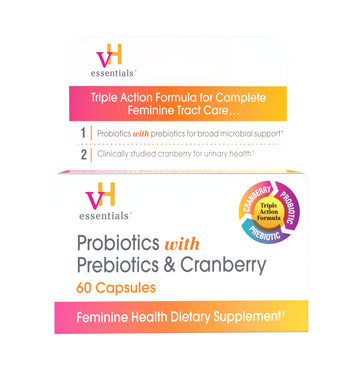 vH essentials Probiotics with Prebiotics and Cranberry Feminine Health vH essentials Au supplements