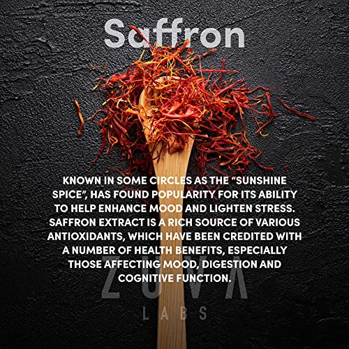Saffron Supplements - 100% Pure Saffron Extract Mood Enhancer for Women and Men ZuvaLabs Au supplements