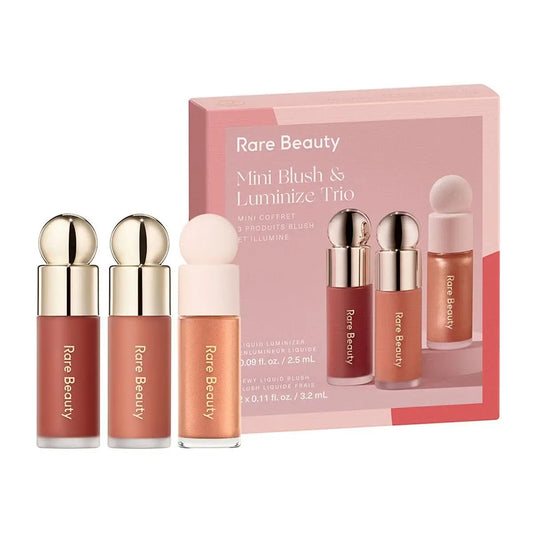 Rare Beauty Limited Edition Mini Blush & Luminize Trio - Beloved - Virtue - Enliven - New In Box Rare BeautyAU supplements