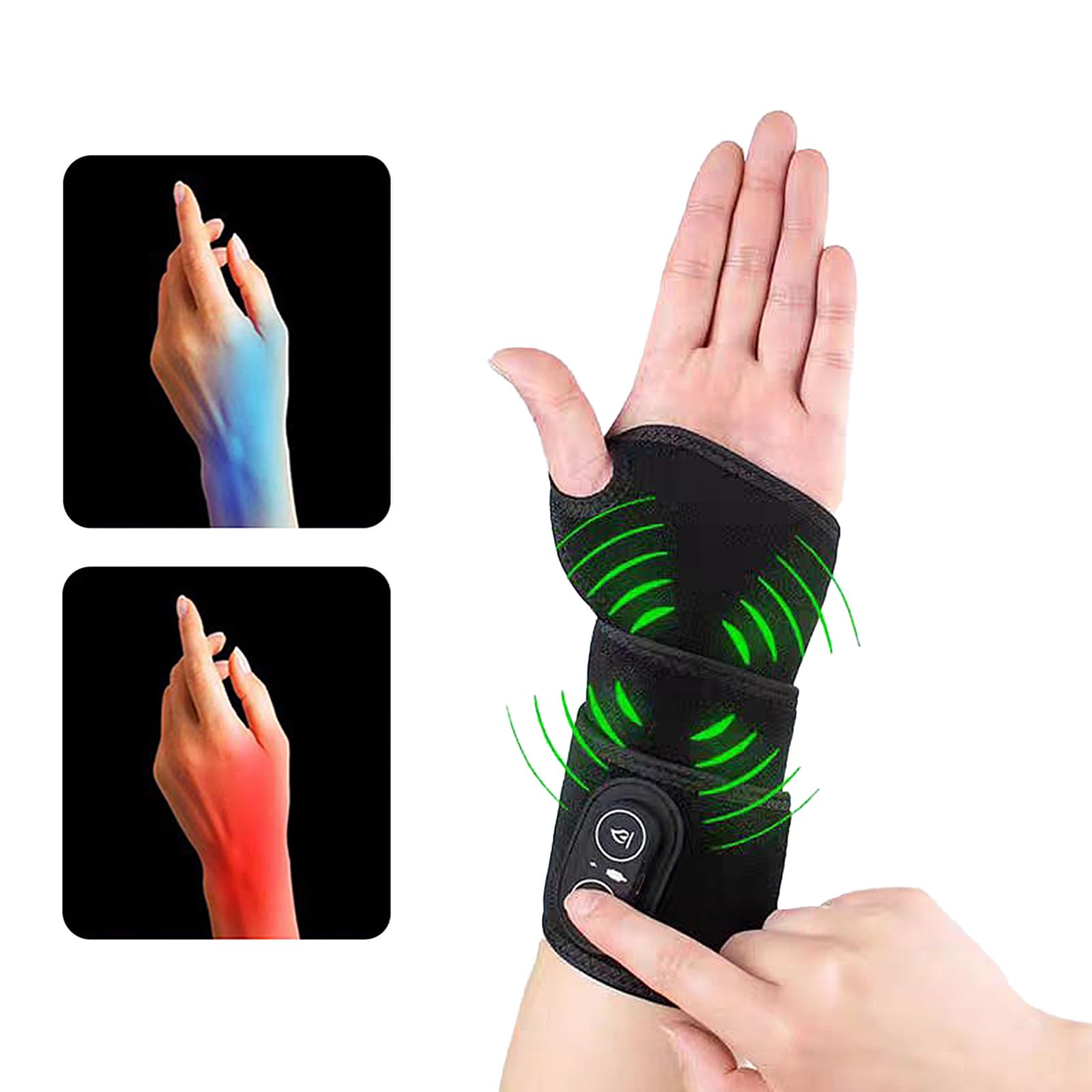 ZMHWANY Rechargeable Cordless Wrist Massager with Heat and Compression, 3000mAh Battery for Arthritis Carpal Tunnel Pain Relief, Wireless Heating Pad Ideal for Seniors ZMHWANY Au supplements