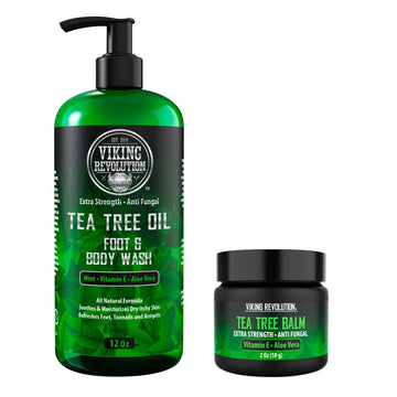 Viking Revolution Skin Cleaning Agent Tea Tree Kit for Men - Tea Tree Oil Set with Body Viking Revolution Au supplements