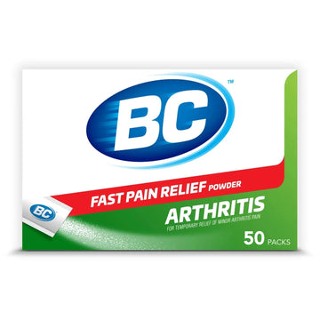 BC Powder Arthritis Pain Reliever, Aspirin Dissolve Packs, 50 Count Powder Packets BC Au supplements