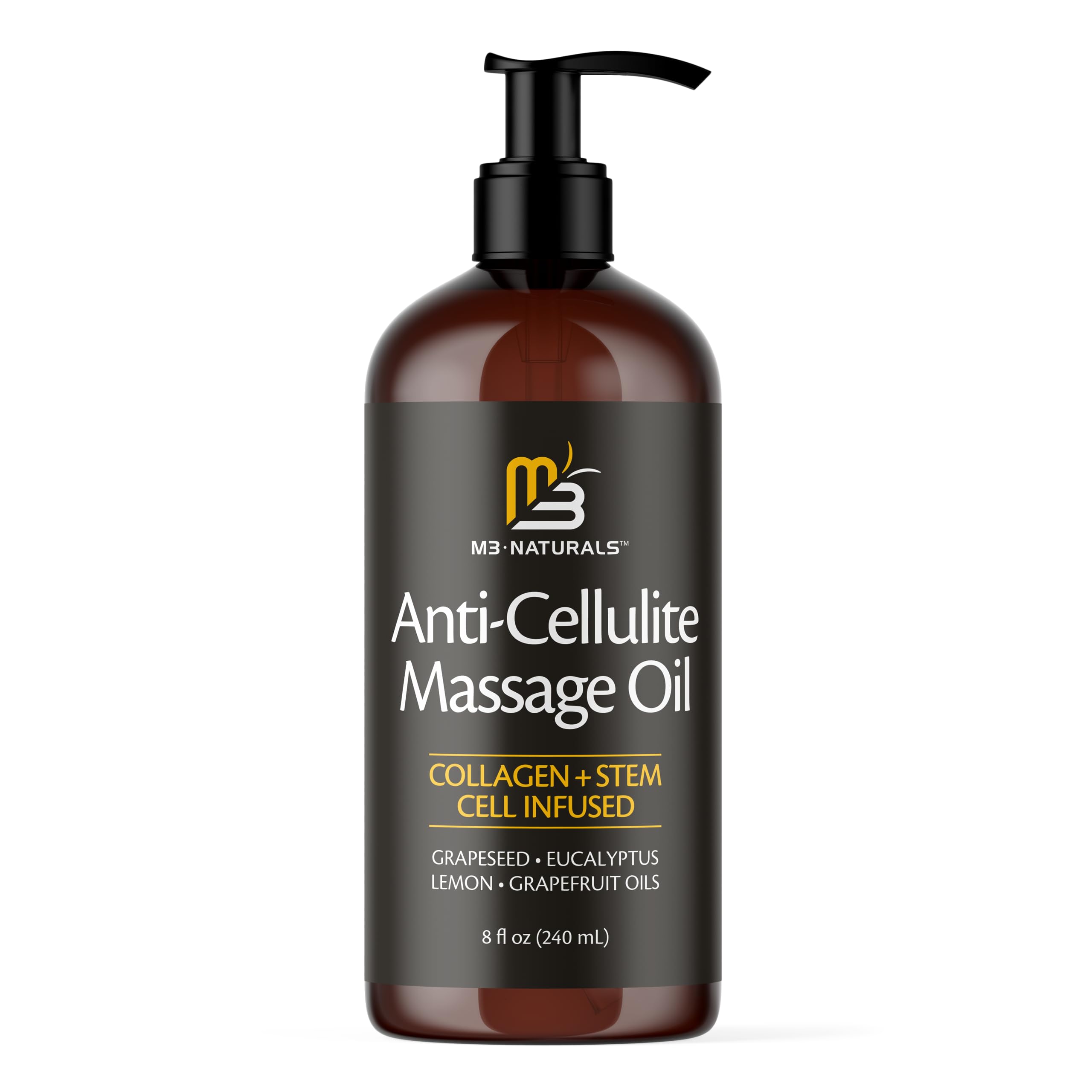 Anti Cellulite Massage Oil for Massage Therapy - Collagen and Stem Cell Skin Tightening M3 Naturals Au supplements