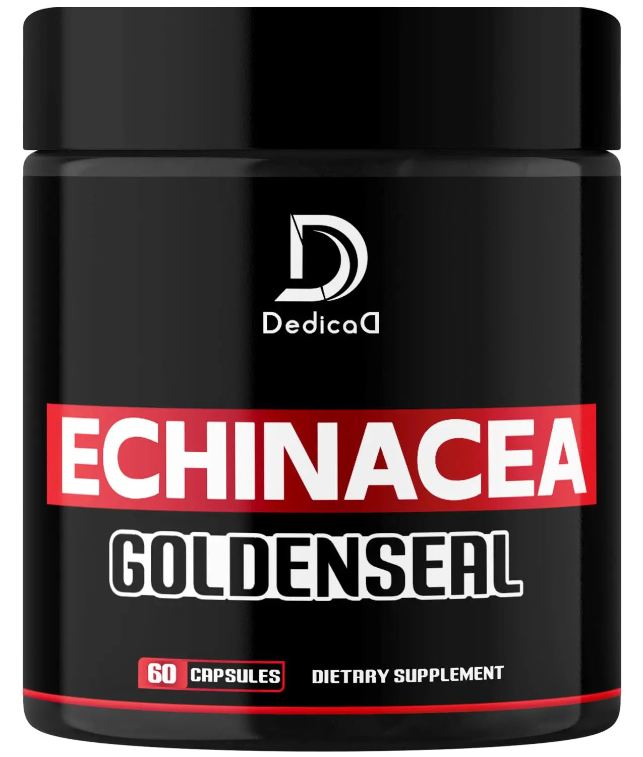 DEDICAD 1000mg Echinacea Goldenseal Capsules - Support Immune System, Well-Being & Overal Health - 60 Veggie Capsules - Non-GMO, Gluten-Free DEDICAD Au supplements