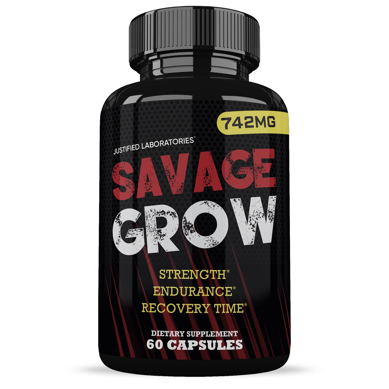 Savage Grow 742MG All Natural Advanced Men's Health Formula 60 Capsules Justified Laboratories Au supplements