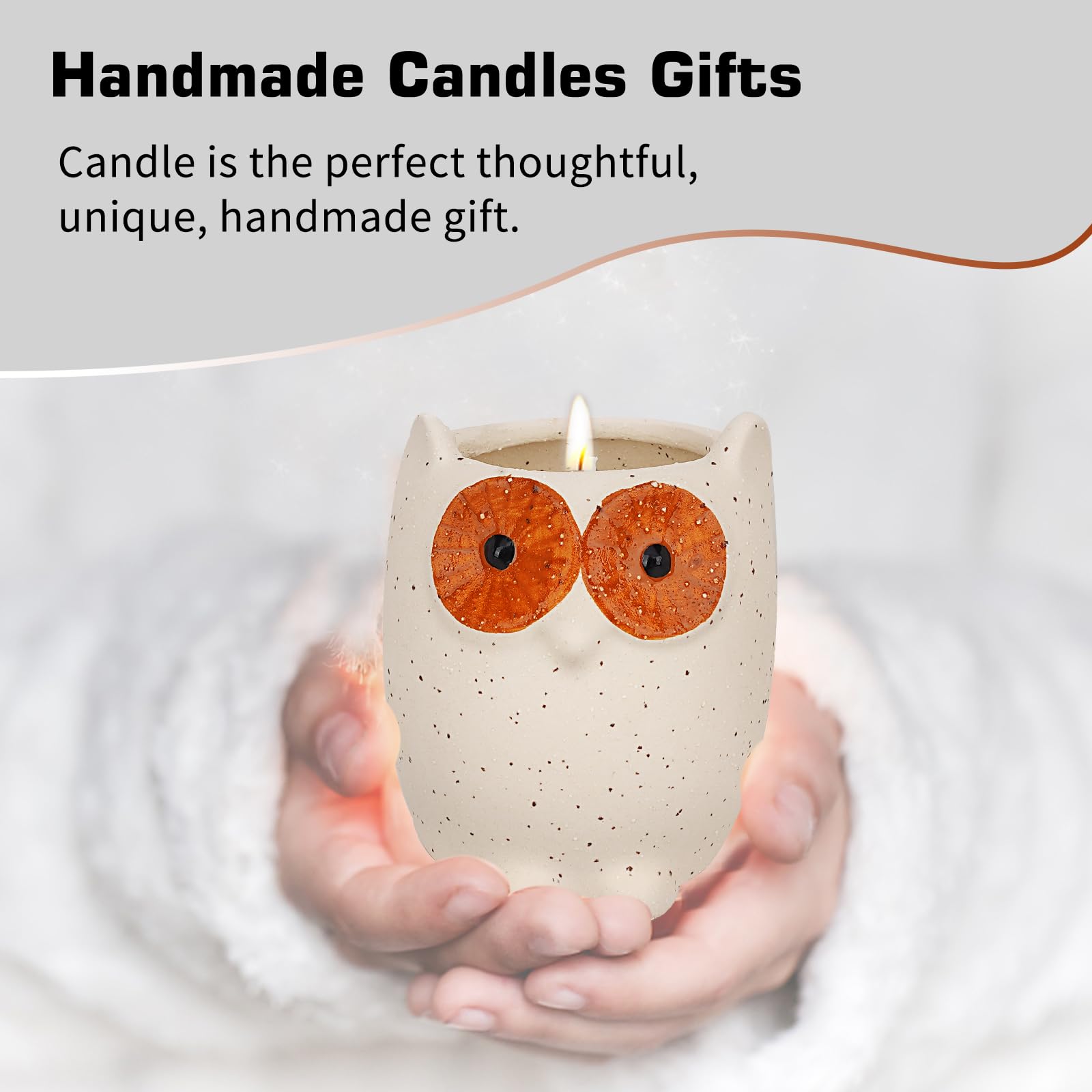ETAKISH Lavender Scented Candle Gifts for Women, Cute Owl Highly Scented Aromatherapy Candle ETAKISH Au supplements