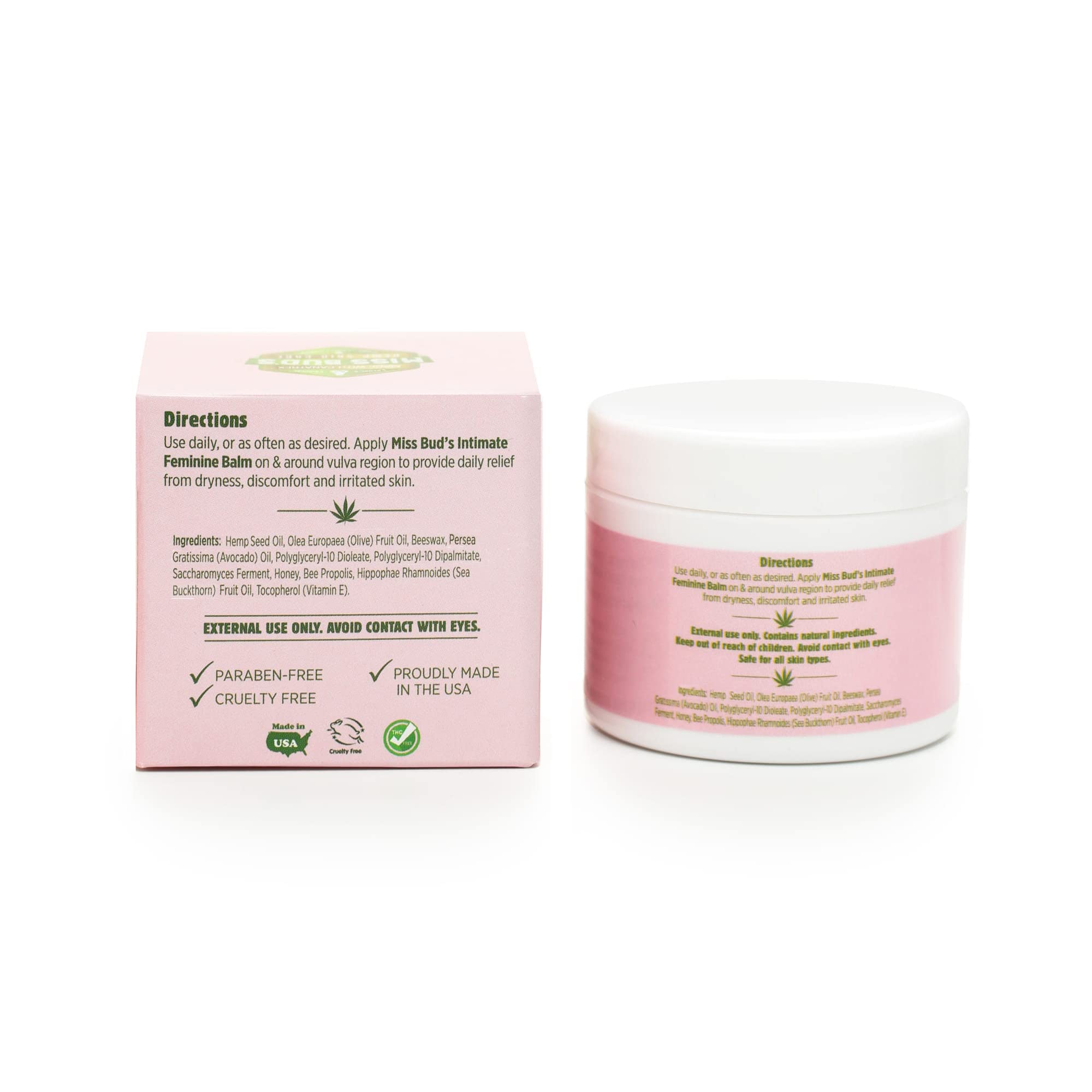 Miss Bud’s Hemp Intimate Feminine Vulva Balm Relieves Itching, Burning, and Redness Eliminates NATURE'S ORIGINAL MADE WITH CANATREX UNCLE BUD'S · TOPICAL PAIN RELIEVER · A TRUSTED FAMILY FORMULA Au supplements