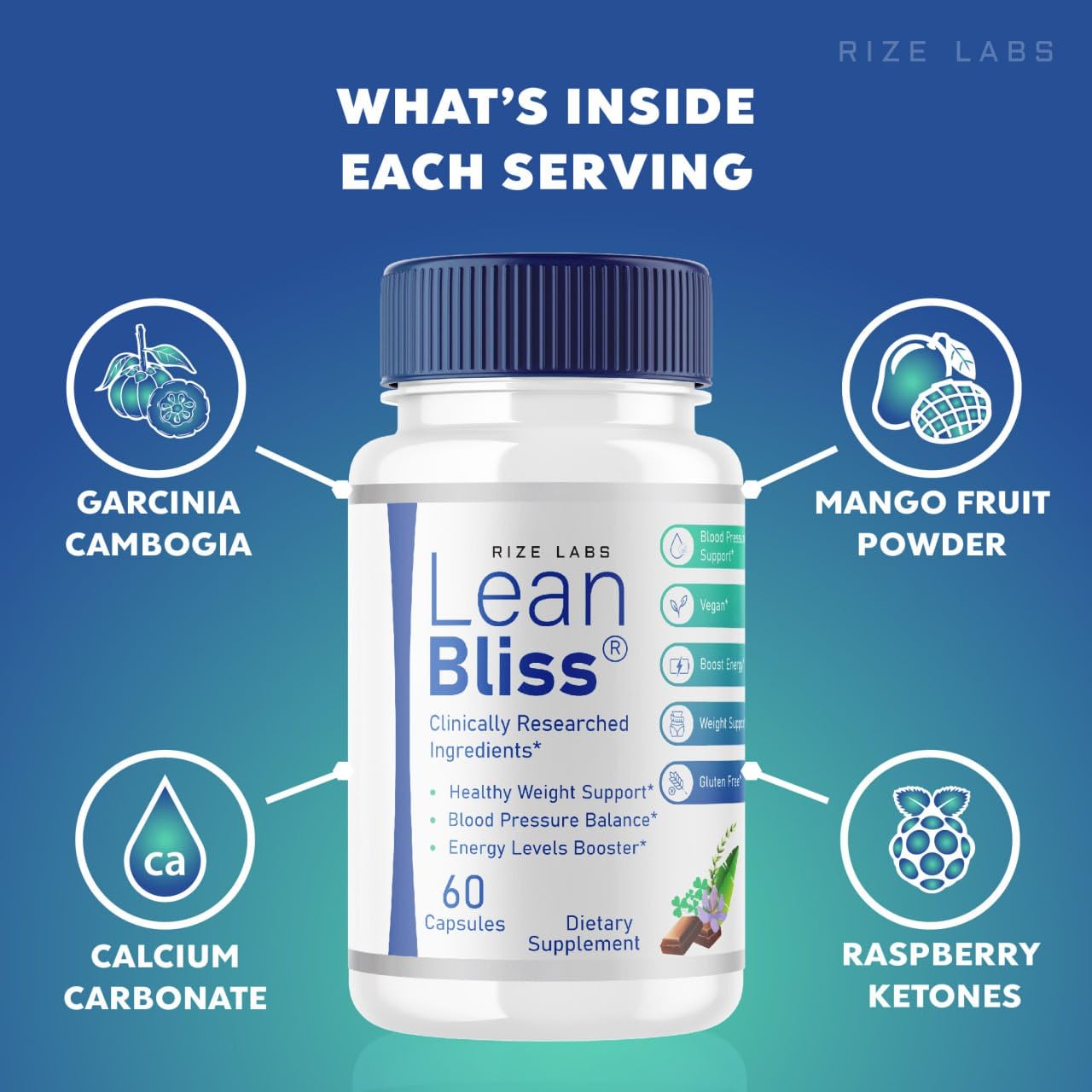 (3 Pack) Lean Bliss Weight Loss Pills, Lean Bliss Fat Burning Formula, LeanBliss Advanced rize labs Au supplements