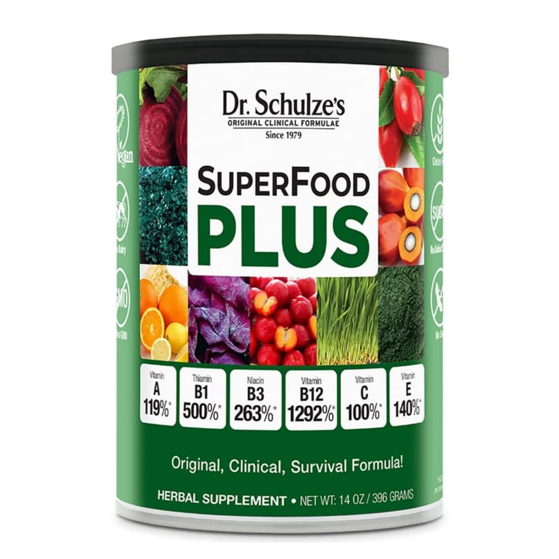Dr. Schulze’s SuperFood Plus | Vitamin and Mineral Herbal Concentrate | Daily Nutrition Dr. Schulze's Au supplements