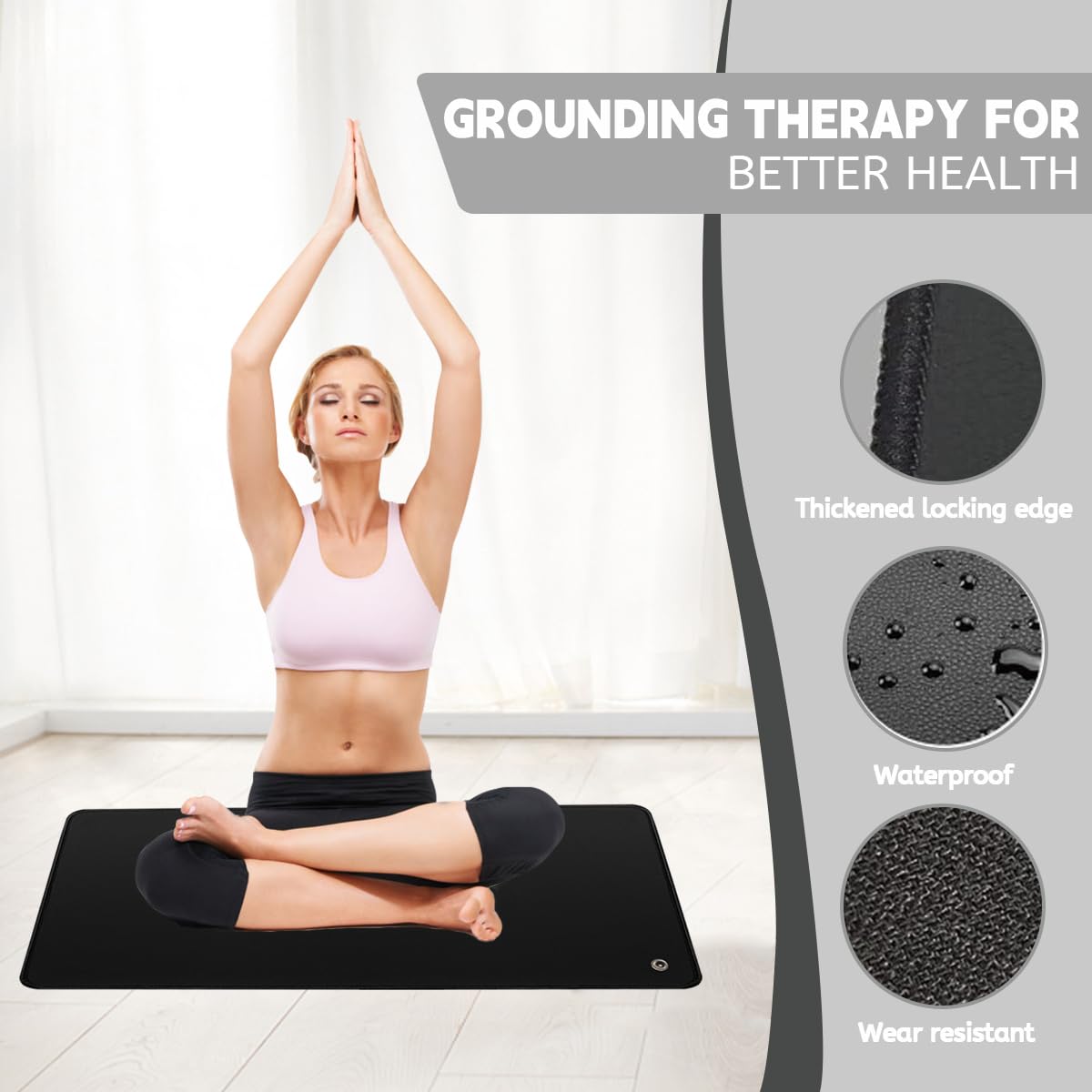 LOYDBDT Grounding Mat,11.8x23.6inches,Grounding Mat with 15ft Grounding Cord LOYDBDT Au supplements