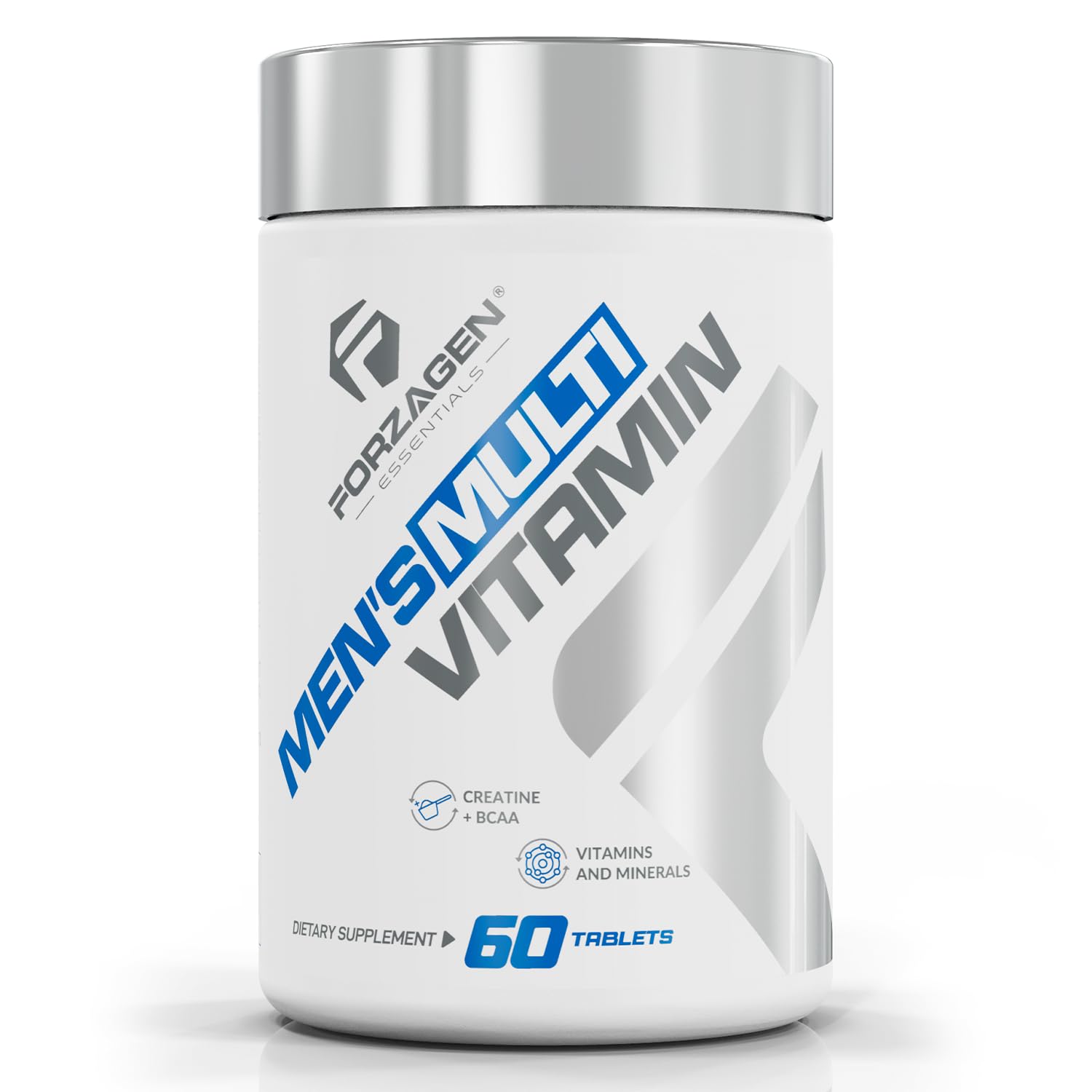 Forzagen Essentials Men's Multivitamin with Creatine and BCAA, Complete Vitamin and Mineral Complex, 60 Tablets Forzagen Au supplements