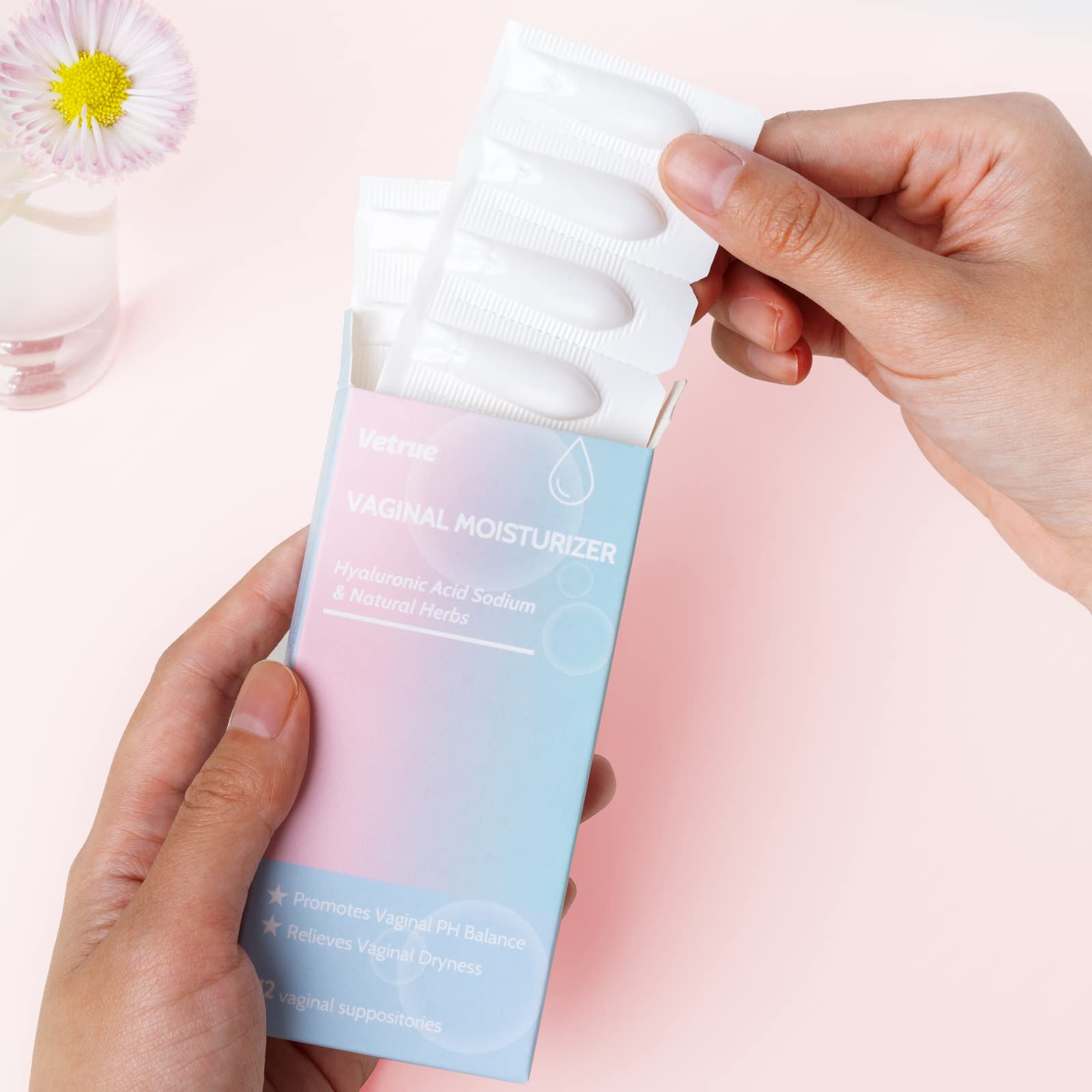 vetrue Intimate Moisturizer, Vaginal Suppository for Dryness & Discomfort, Feminine Long Lasting vetrue Au supplements