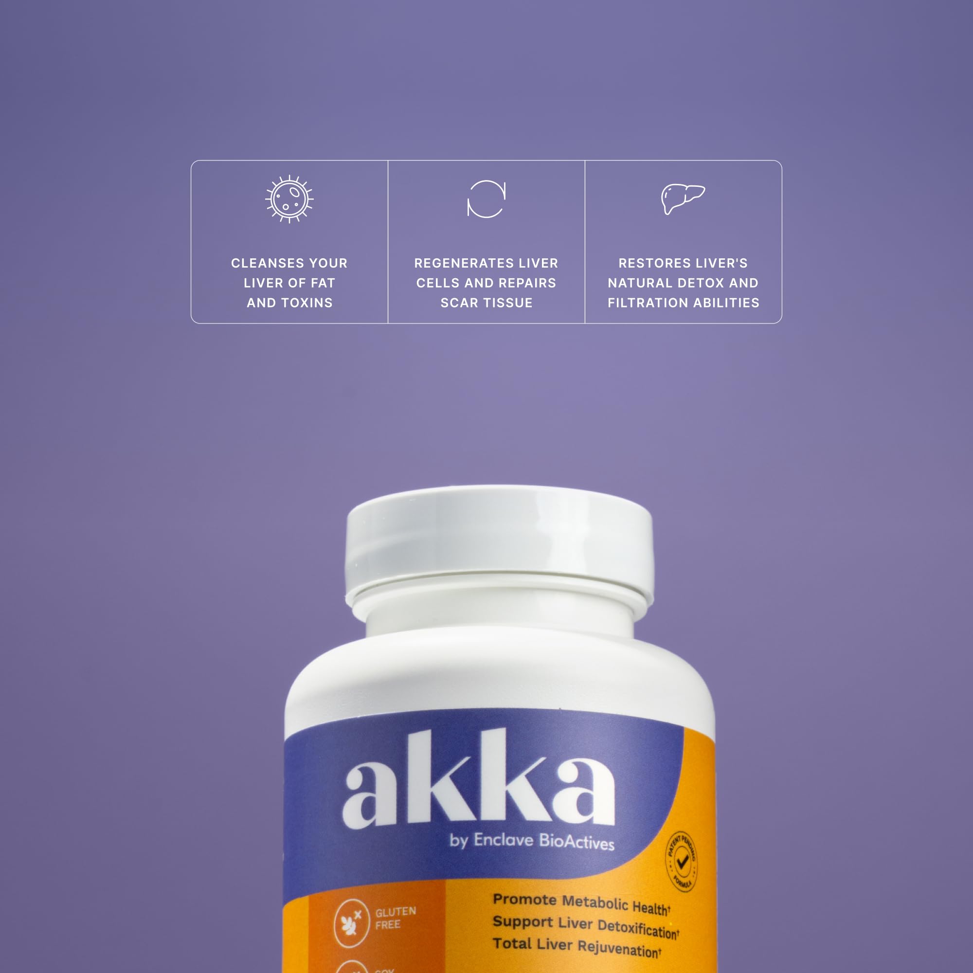 AKKA Premium Liver Cleanse Detox & Repair Superbiotic - Supports Liver Health & Function, Boosts Energy, Digestion & Metabolism with Bioavailable Pasteurized Akkermansia, Non-GMO, Gluten-Free, 60 Caps AKKA Au supplements