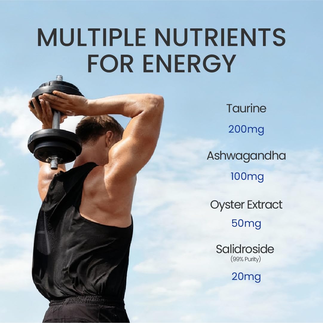 NEUMINA Men's Energy & Immune Complex, Energy Production, Fatigue Relief, Stress Support, Immune Health, Non-GMO, Made in USA, 90 Servings NEUMINA Au supplements