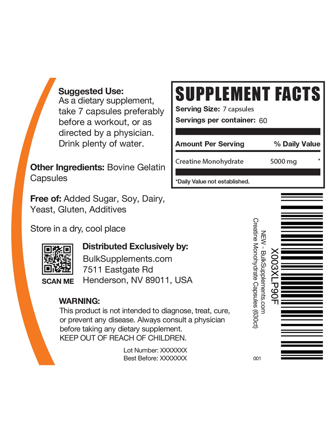 BULKSUPPLEMENTS.COM Creatine Monohydrate Capsules - Micronized Creatine Monohyd BULKSUPPLEMENTS.COM Au supplements