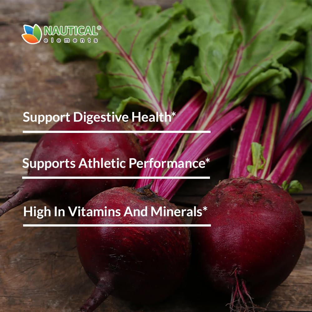 Beet Root Capsules - 1200mg Per Serving - 200 Beet Root Powder Capsules - Beetroot Nautical Elements Au supplements