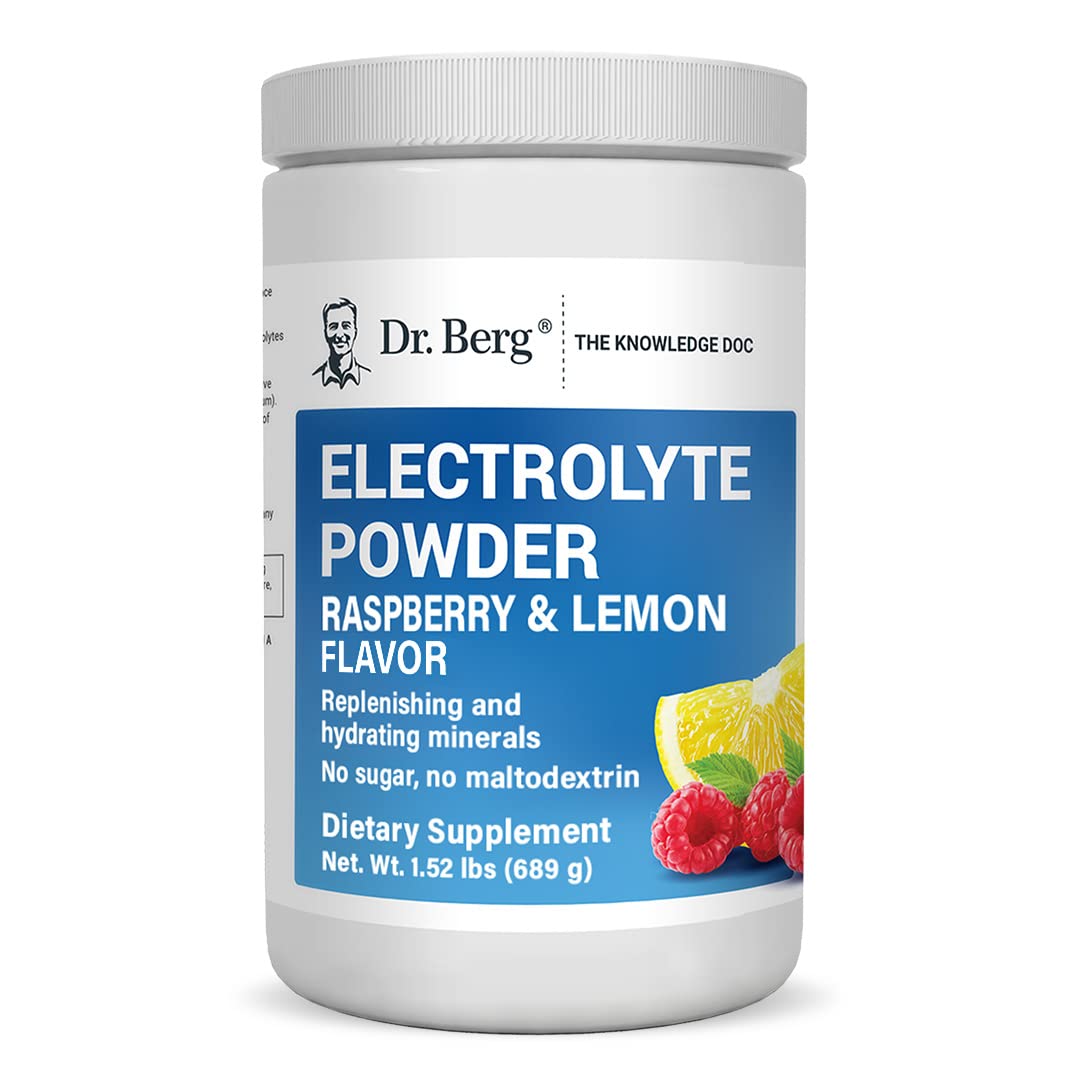 Dr. Berg's Electrolyte Powder 100 Servings Bundle - Raspberry Lemon & Lemonade Dr. Berg Nutritionals Au supplements