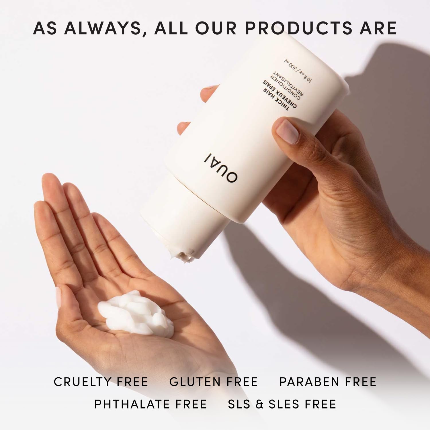 OUAI Thick Hair Conditioner Travel Size - Moisturizing Conditioner for Dry, Frizzy Hair - Keratin, Marshmallow Root, Shea Butter and Avocado Oil - Paraben, Phthalate and Sulfate Free (3 Oz) OUAI Au supplements