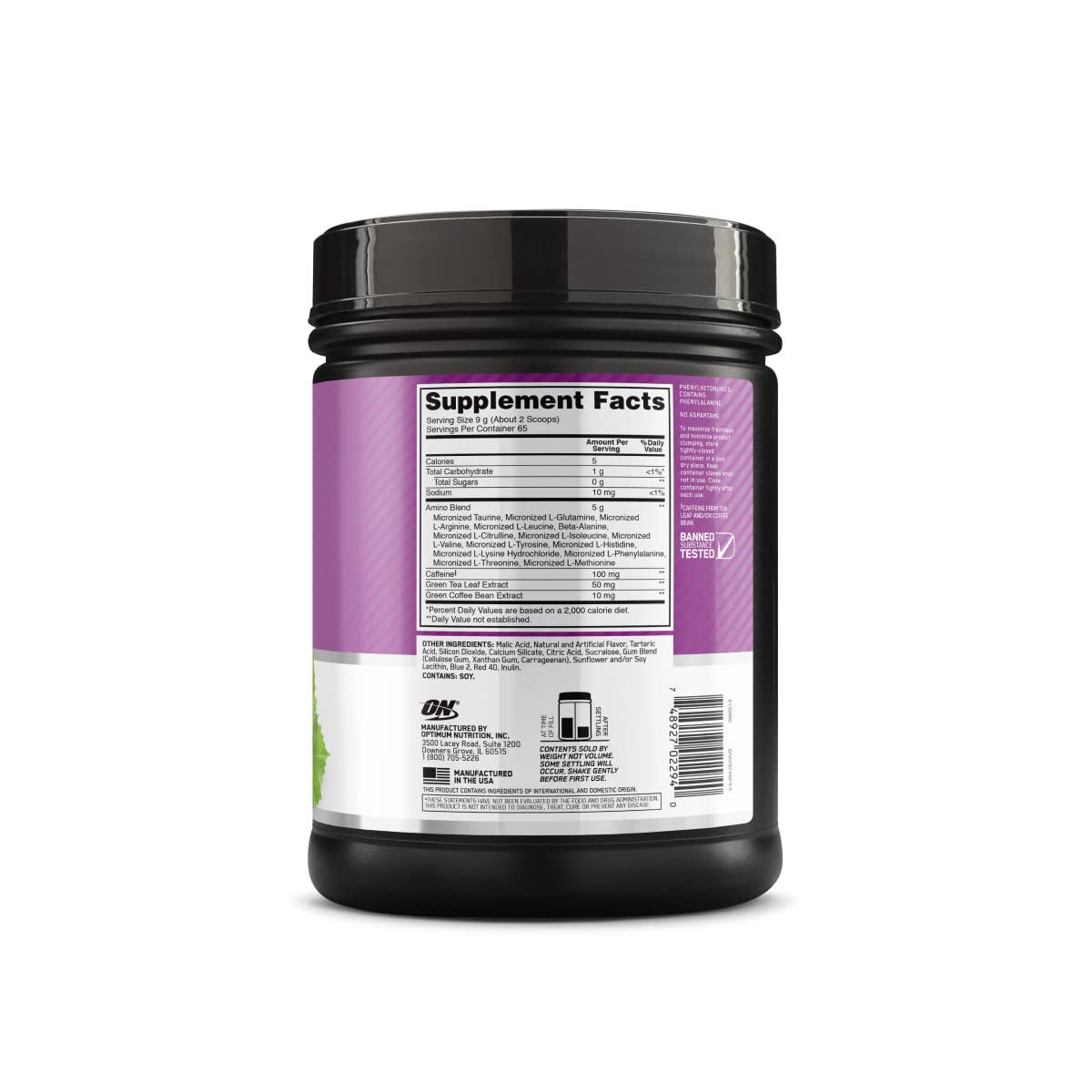 Optimum Nutrition Amino Energy - Pre Workout with Green Tea, BCAA, Amino Acids Optimum Nutrition Au supplements