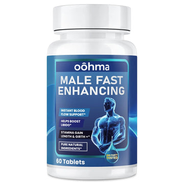 Oohma New Male Enhancing Supplement, Designed to be Fast Acting for Blood Flow to Gain Length & Girth + Stamina, Maca, Epimedium, and Other Natural Ingredients, 3rd Party Tested Supplement 60 Tablets Oohma Au supplements