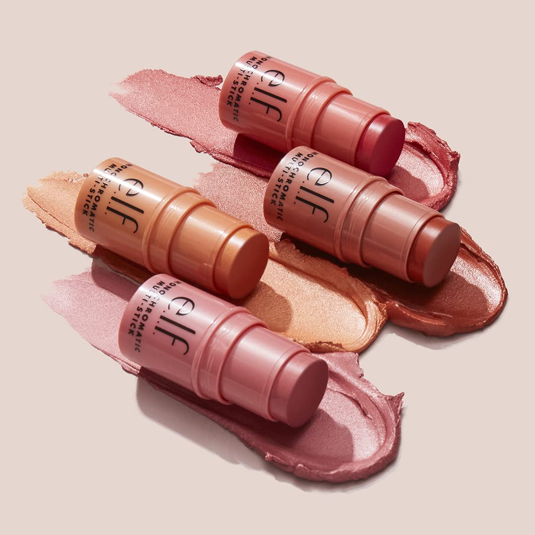 e.l.f., Monochromatic Multi Stick, Creamy, Lightweight, Versatile, Luxurious, Adds Shimmer, Easy To Use On The Go, Blends Effortlessly, Sparkling Rose, 0.17 Oz e.l.f. Au supplements