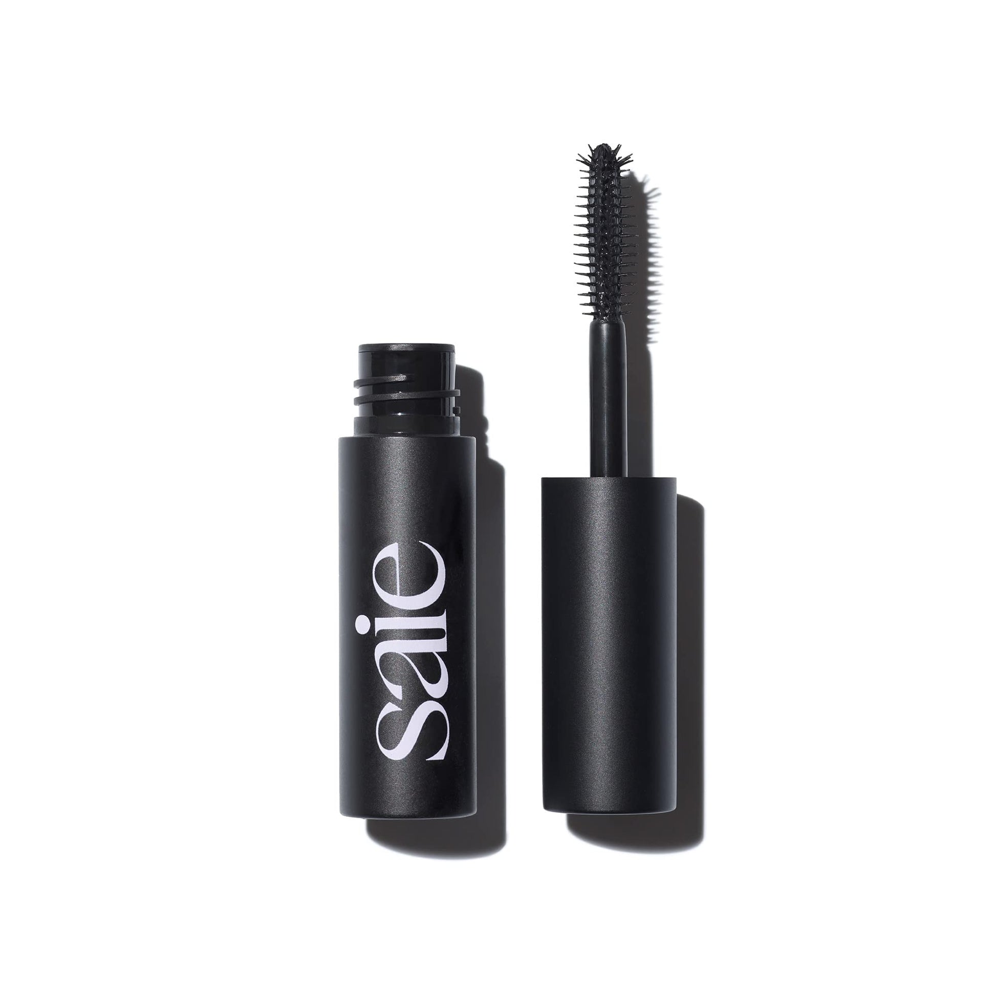 Saie Mini Mascara 101 - Lash Lengthening Mascara for Thick, Bold, Lifted Lashes - Buildable Eye Makeup Formulated to Strengthen and Condition with Rich Nutrients - Black (0.17 oz) Saie Au supplements