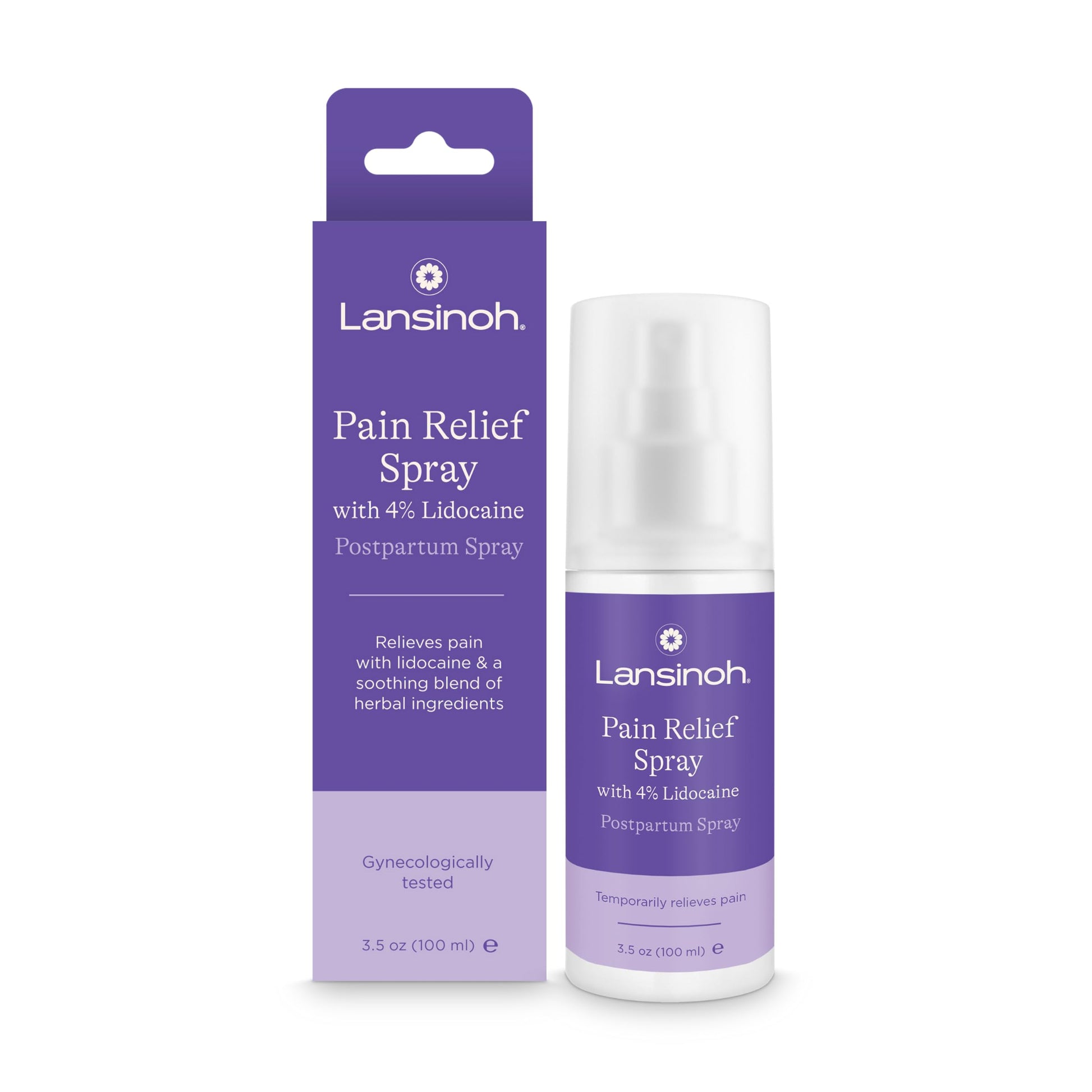 Lansinoh 4% Lidocaine Perineal Spray, Pain Relief for Postpartum Care, 3.5 Ounces Lansinoh Au supplements